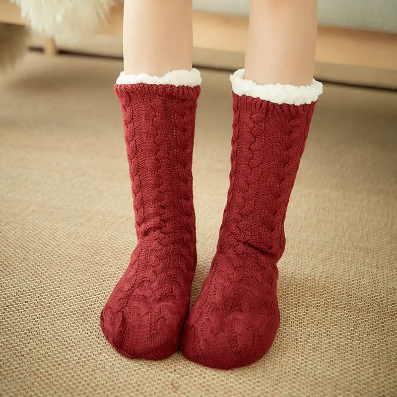 WinterNest fleece antislip huissokken – superzacht en warm, uniseks, one size