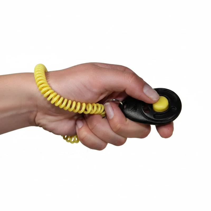 Starmark – Clicker Deluxe – Voor Training – Zwart / Geel
