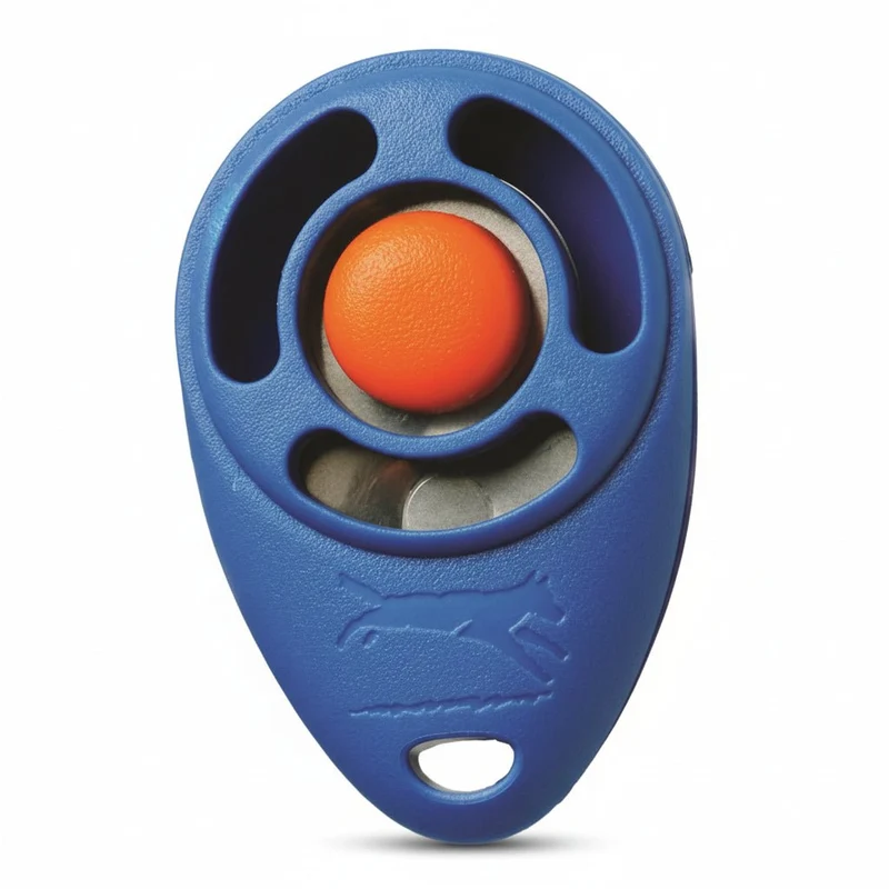 Starmark - Pro-Training – CLICKER® Deluxe – Blauw / Rood – 6x4 cm