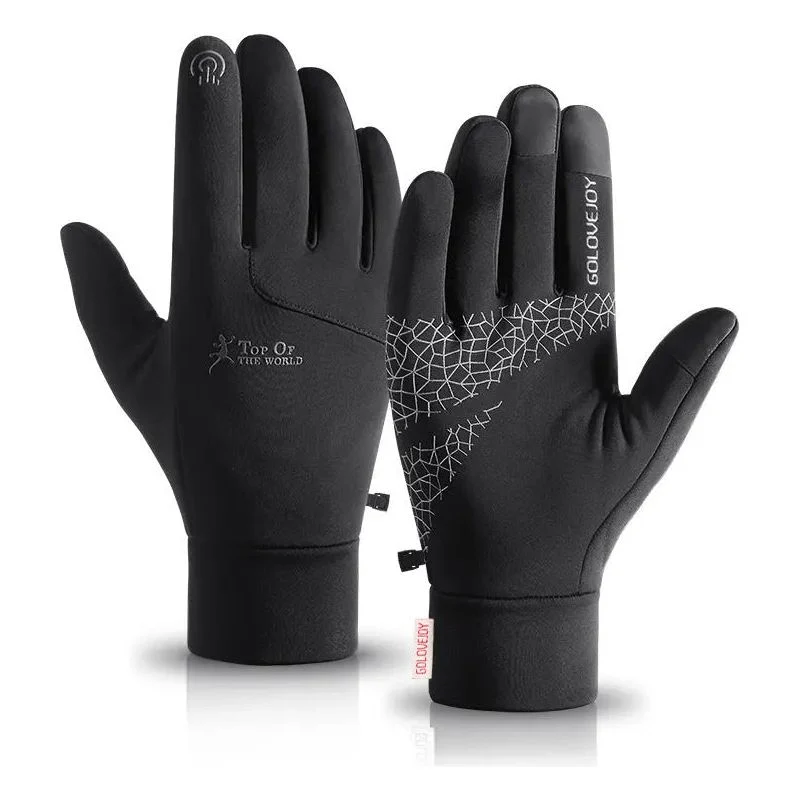 Outdoor warme waterbestendige fietshandschoenen touchscreen proof
