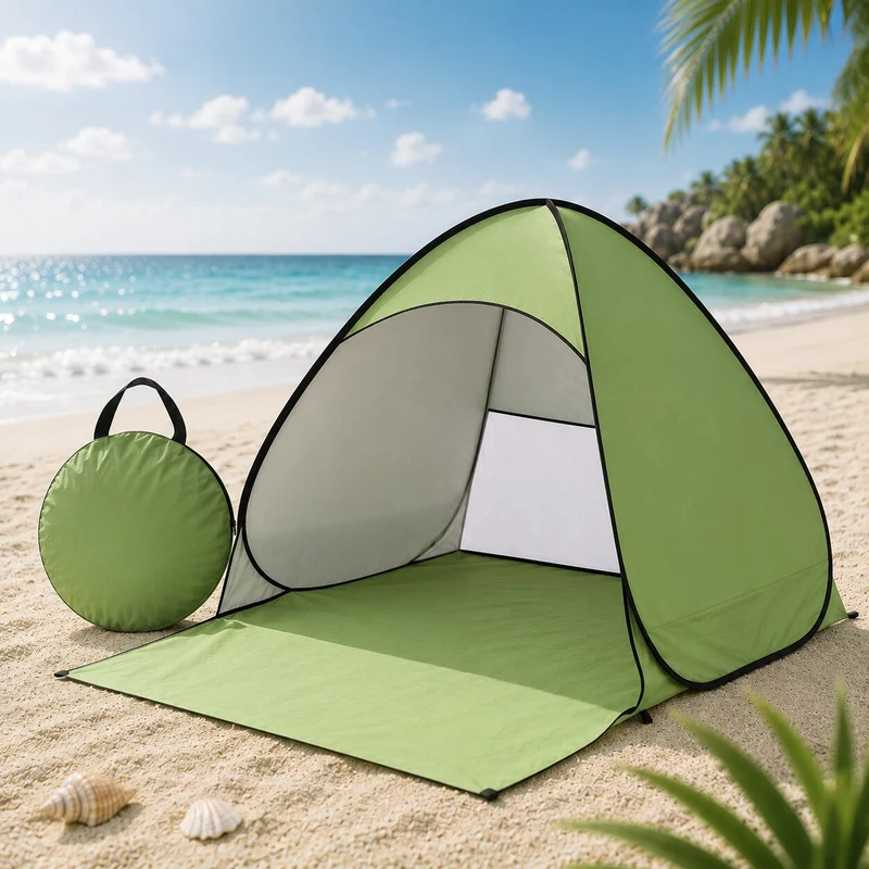 Pop Up Strandmuschel mit UV-Schutz | Strandquell