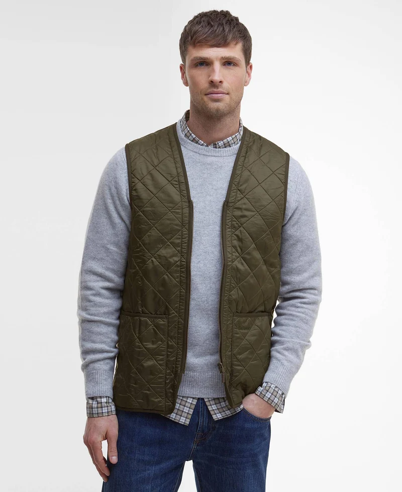 Barbour Polarquilt Waistcoat Zip-In Liner, olive