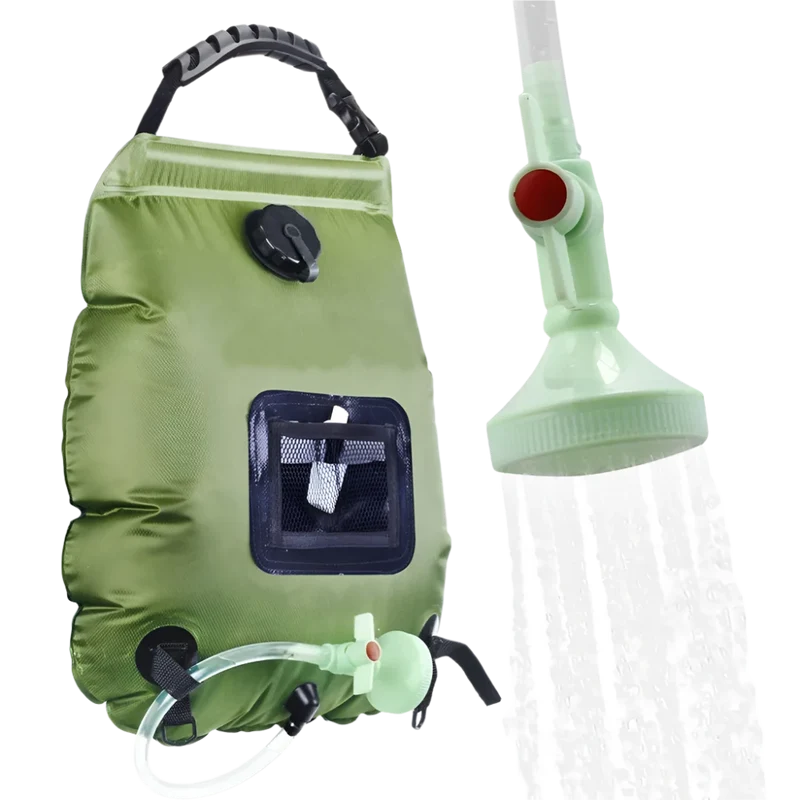 Camping douchezak 20L – Zonne-energie waterverwarming