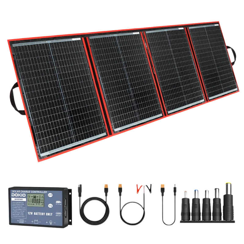 Dokio Draagbare Zonnepaneel 200W | Opvouwbaar zonnepaneel