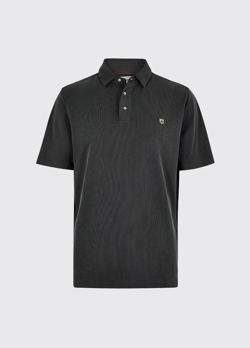 Dubarry Gilligan Heren Tencel Modal Poloshirt, black