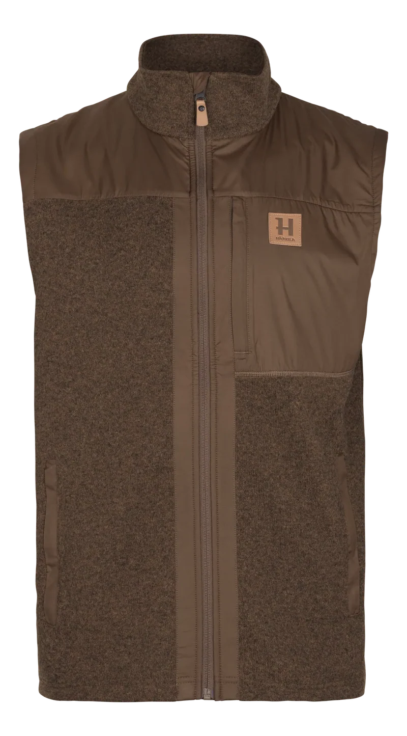 Härkila Kalix Fleece Waistcoat, dark earth