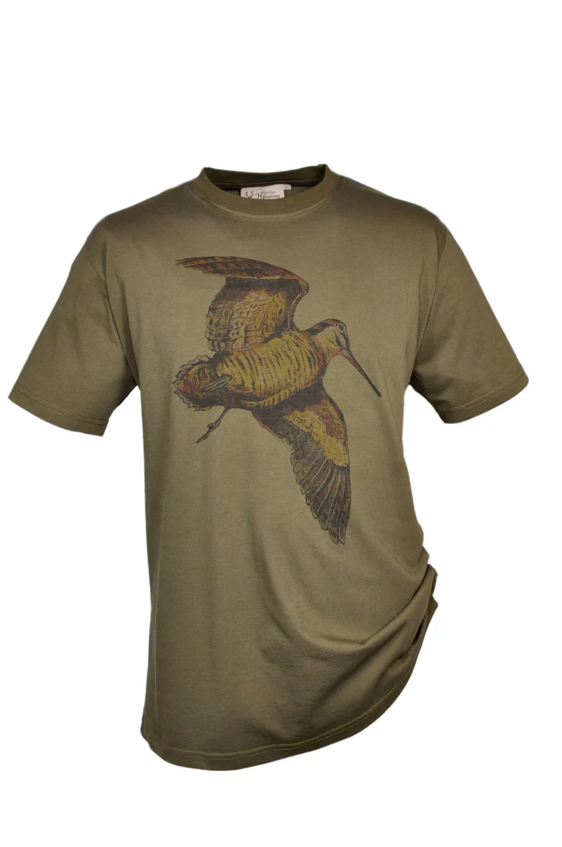 Hubertus T-shirt "Houtsnip", unisex, olive