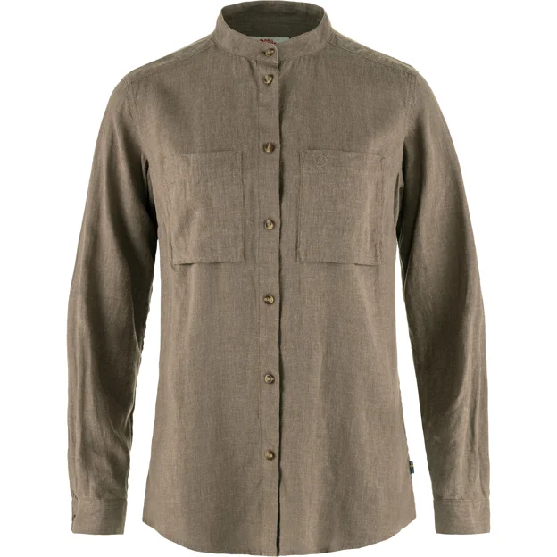 Fjällräven Övik Hemp Shirt LS W, suede brown