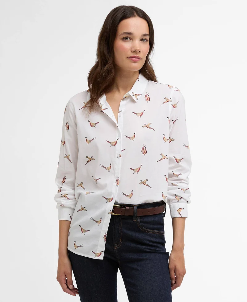 Barbour Safari Shirt, pheasant print