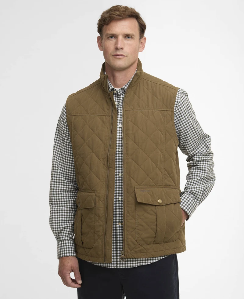 Barbour Sander Quilted Gilet, beech