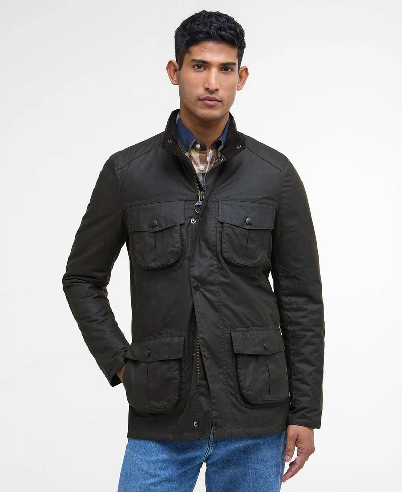 Barbour Corbridge Wax Jacket, olive/classic