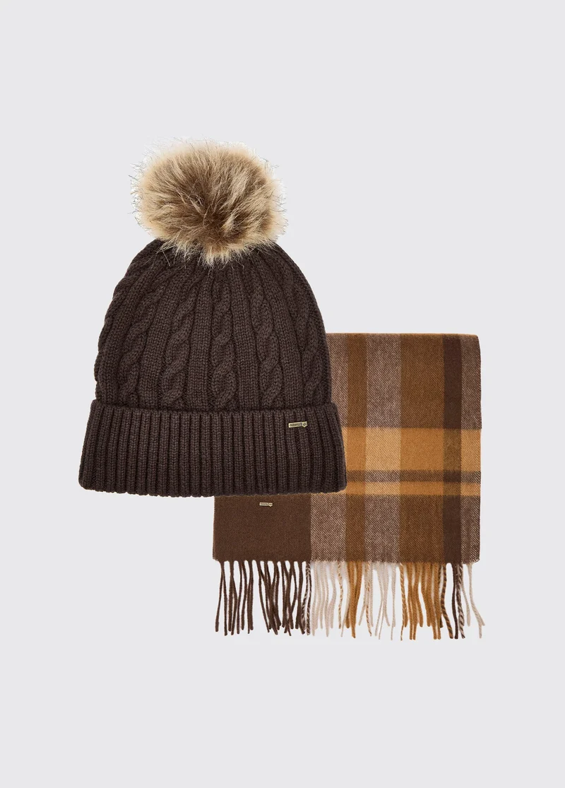 Dubarry Foley, set muts en sjaal, elk