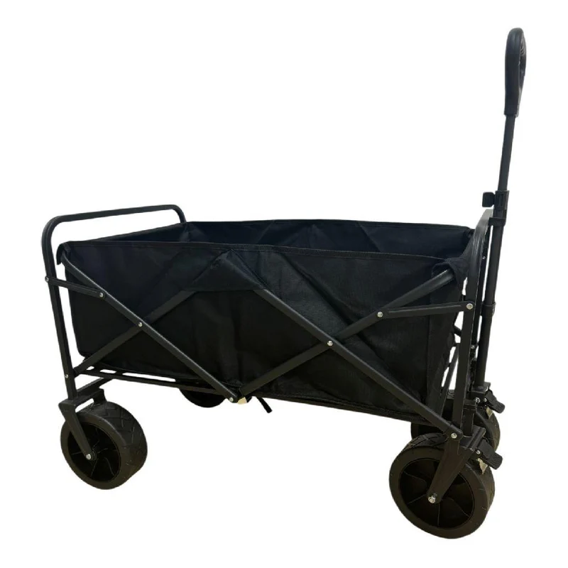Opvouwbare bolderwagen zwart