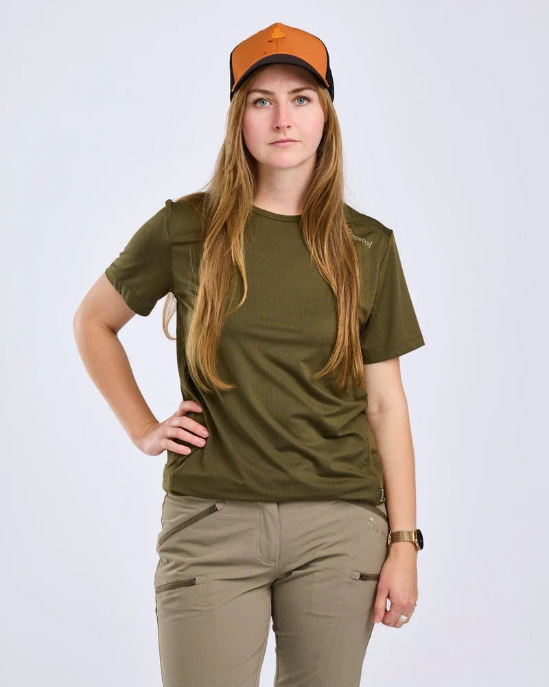 Pinewood Function T-shirt W, moss green
