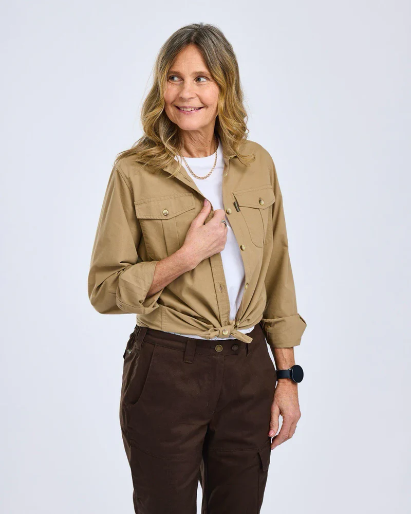 Pinewood Safari L/S Shirt Women, sandstone