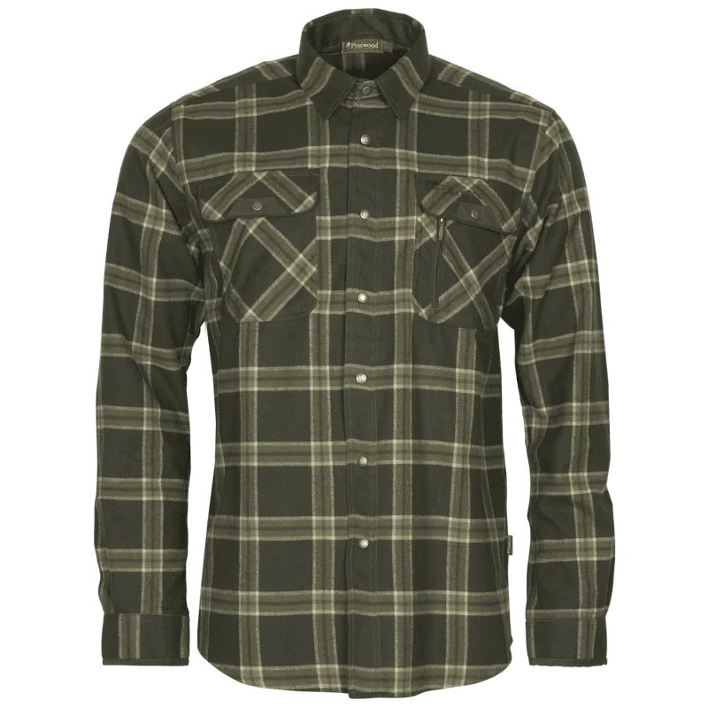 Pinewood Prestwick Exclusive Shirt M, d.green/green