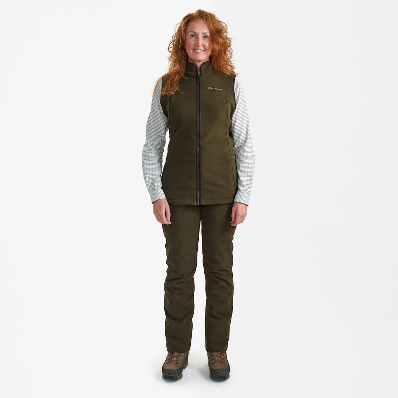 Deerhunter Lady Eagle Waistcoat, tarmac green