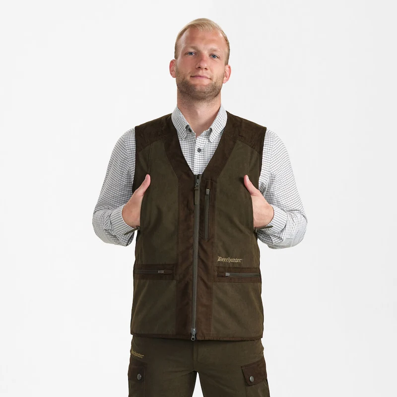 Deerhunter Eagle Waistcoat, tarmac green