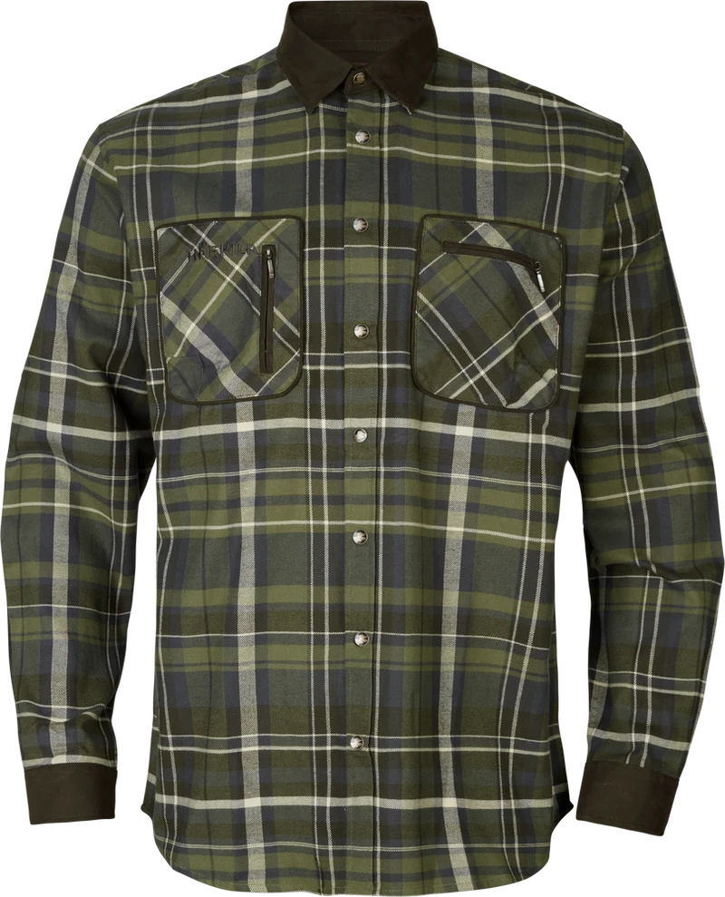 Härkila Pajala Shirt, olive check