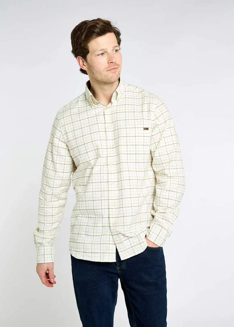 Dubarry Drumcar, heren geruit overhemd, dusky green