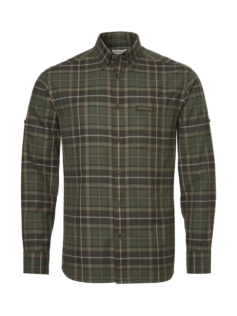 Chevalier Teal Light Flannel Shirt Men, hemlock green checked