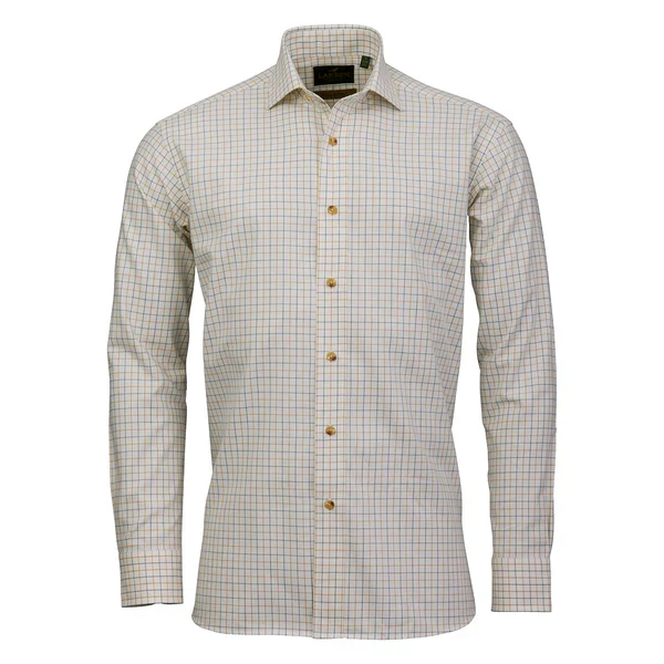 Laksen Jerrod Cotton Wool Shirt, gorse/olive