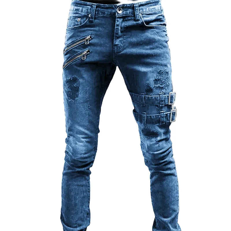 Heren Denim Jeans Met Slanke Pasvorm