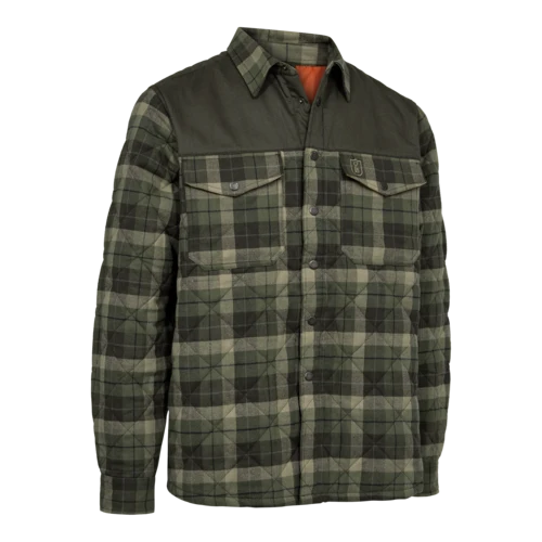 Deerhunter Elbert Padded Shirt Jacket, green check