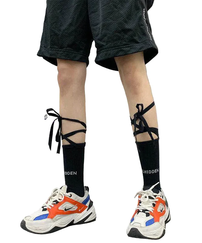 Unisex Zomerband Kruissokken in Japanse Stijl