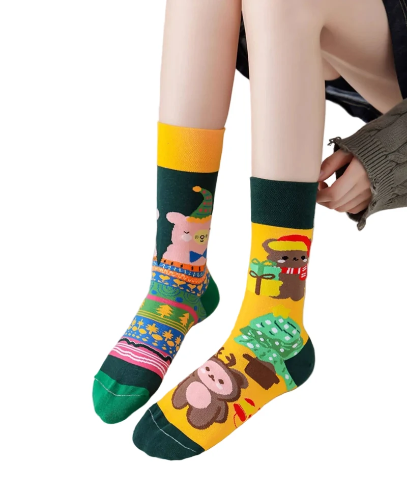 Unisex Sokken Japanse Stijl Asymmetrisch