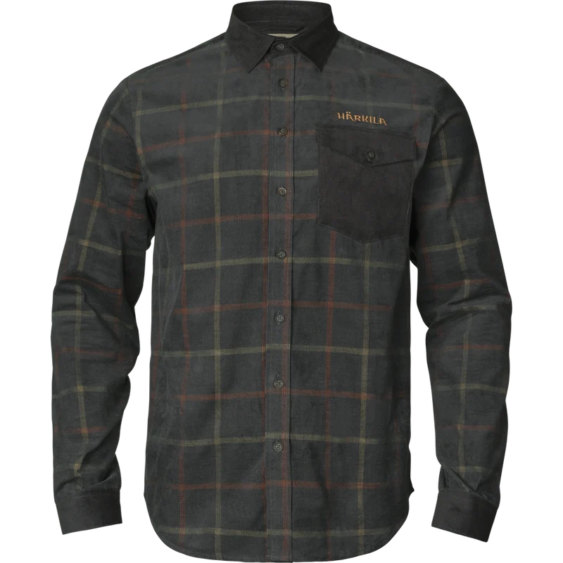 Härkila Kaldfjord Corduroy Check Shirt, phantom