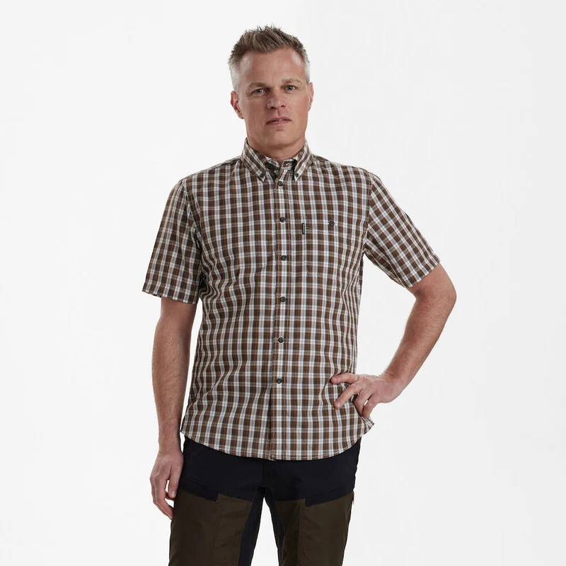 Deerhunter Jeff Shirt, brown check