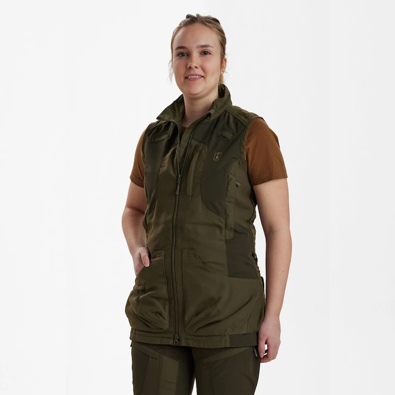 Deerhunter Lady Ann Extreme Waistcoat, palm green