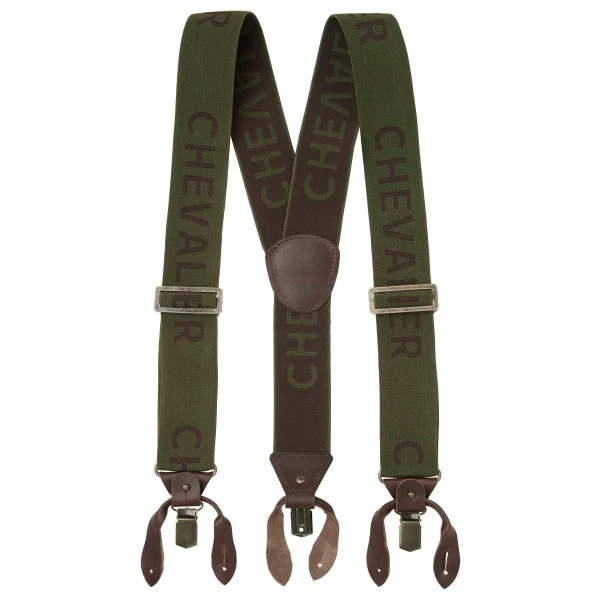 Chevalier Logo Suspenders, dark green