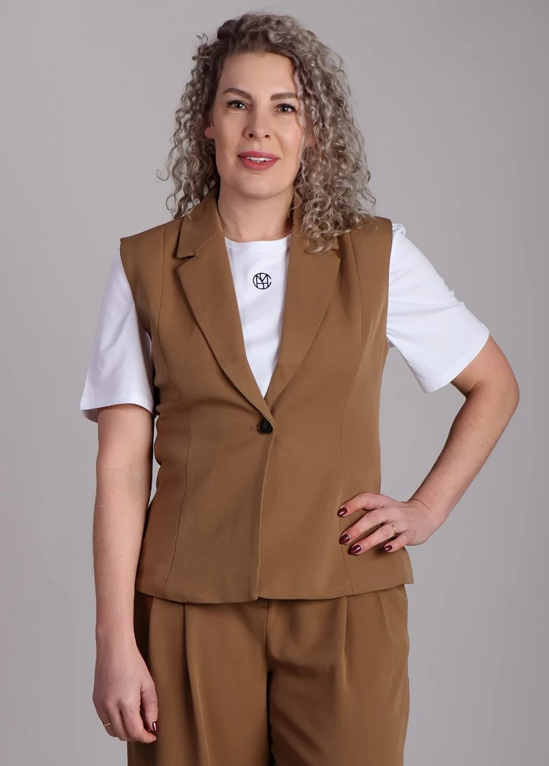 MSCH Copenhagen Krissy Henrika gilet beige