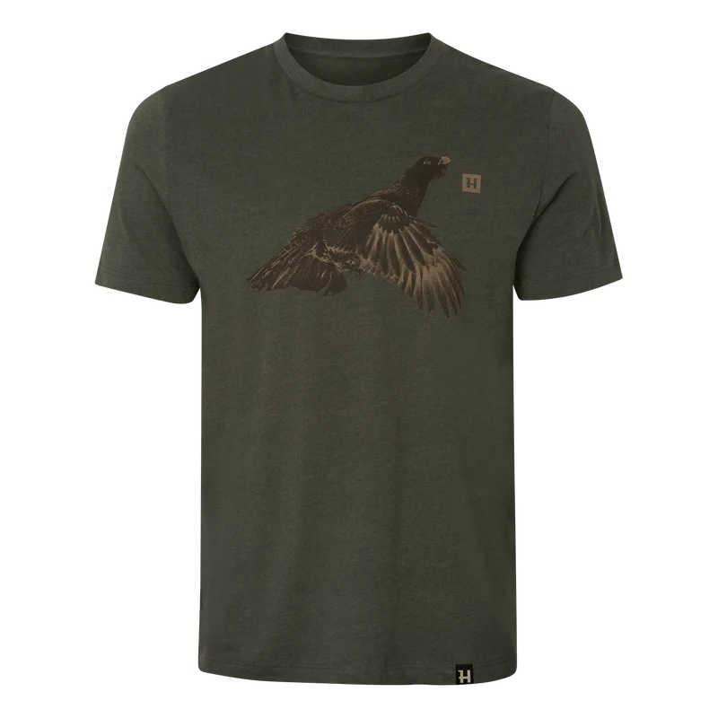 Härkila Topp S/S T-Shirt, forest night grouse