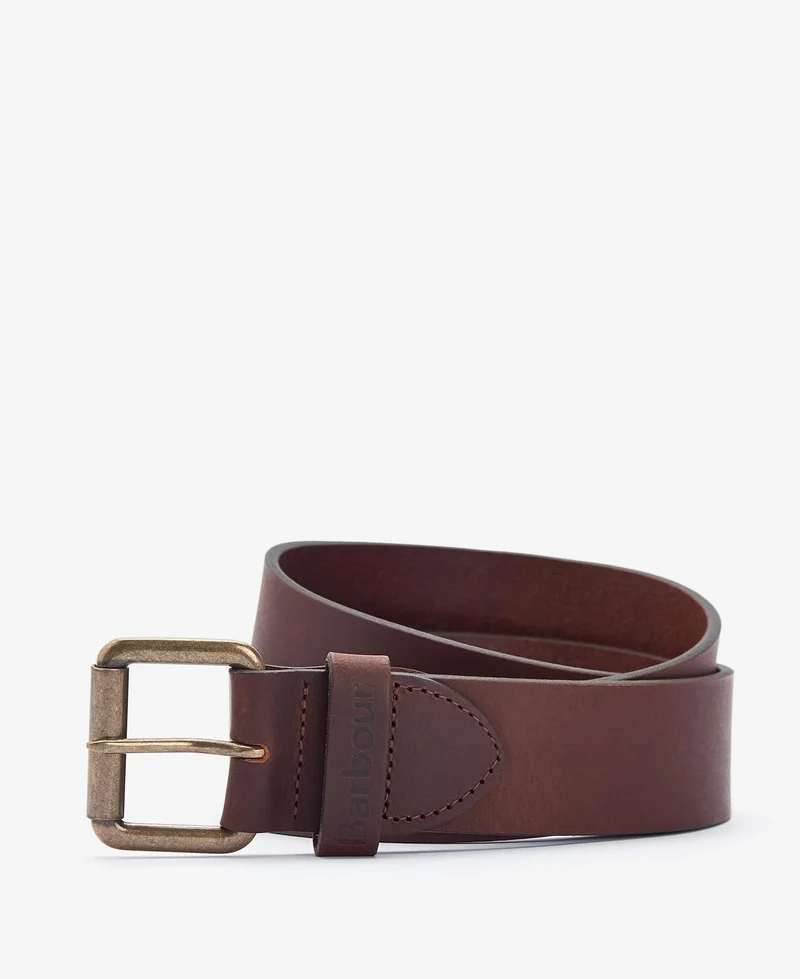 Barbour Allanton Matt Leather Belt, brown