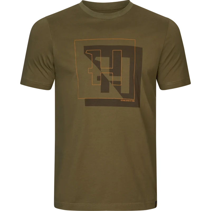 Härkila H-logo S/S T-shirt, dark olive
