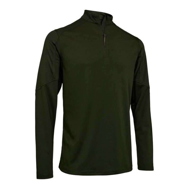 Deerhunter Climate 1/2-Zip T-shirt L/S with 37,5 technology, forest ember