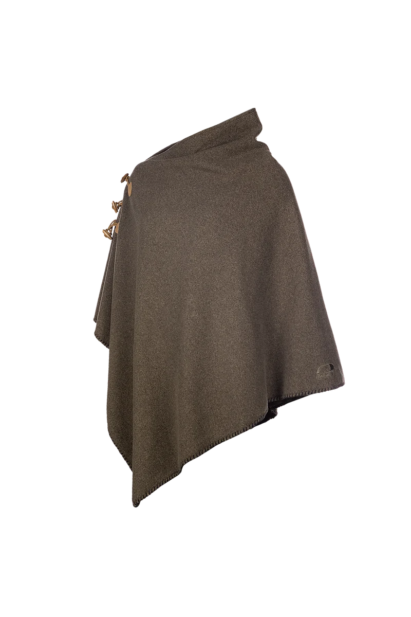 Baleno Elite fleece poncho, mossgreen