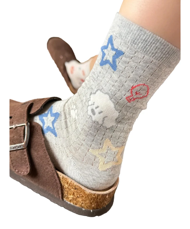 Unisex Kuitsokken Jacquard Stijlvol Comfortabel