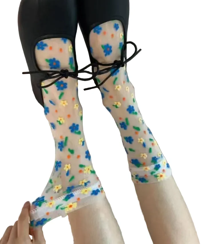 Dames Mid Calf Sokken Mesh Stijlvol