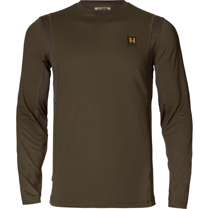 Härkila Forest Hunter L/S T-Shirt, hunting green/shadow brown