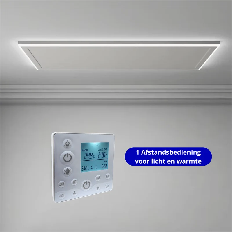 Infrarood paneel Monza met LED verlichting - 700 Watt - 63 x 108 cm (FSK)