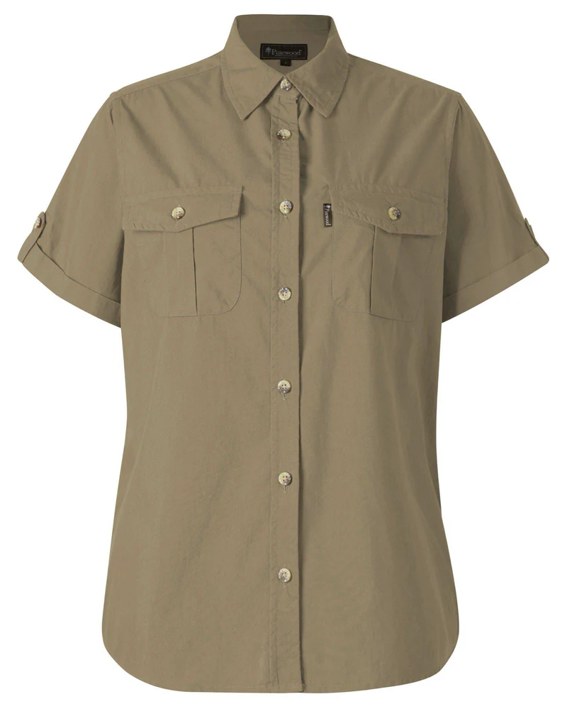 Pinewood Safari S/S Shirt Women, sandstone