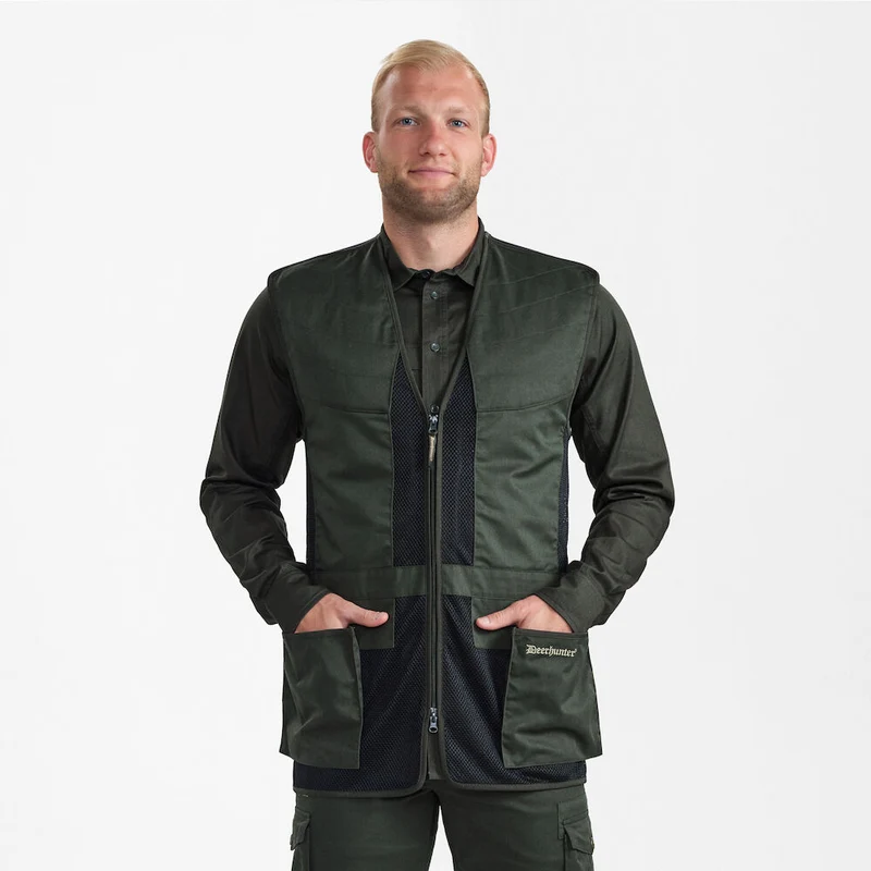 Deerhunter Atlas Mesh Shooting Waistcoat, timber