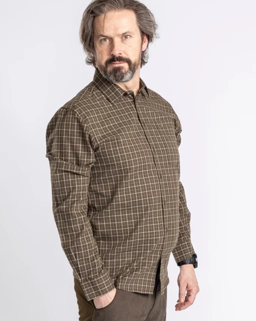 Pinewood Nydala Grouse Shirt Men, moss green