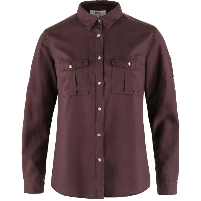 Fjällräven Övik Travel Shirt LS W, port