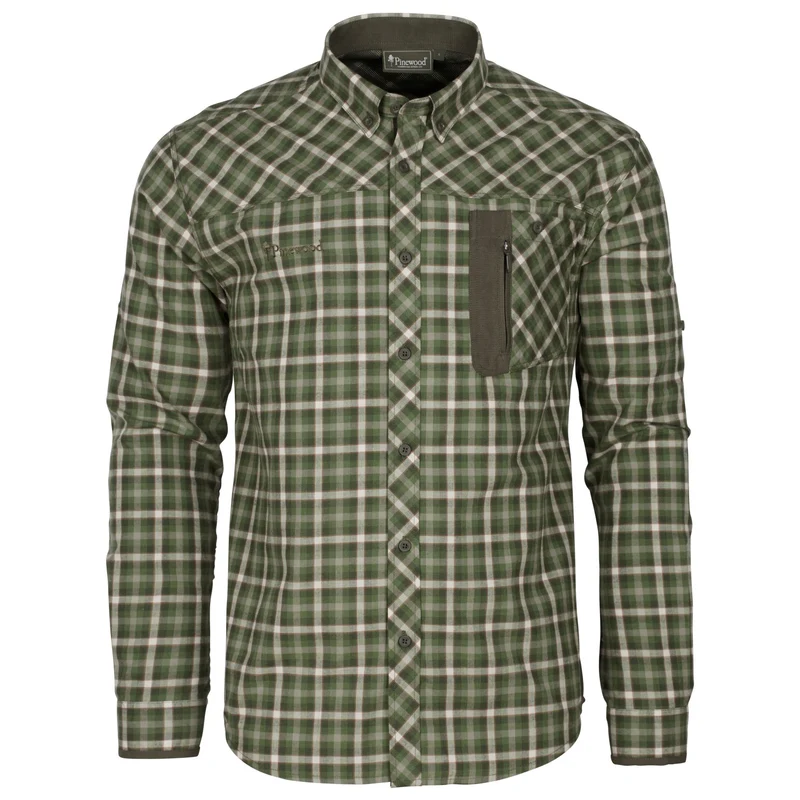 Pinewood Wolf Shirtt, pine green/off white