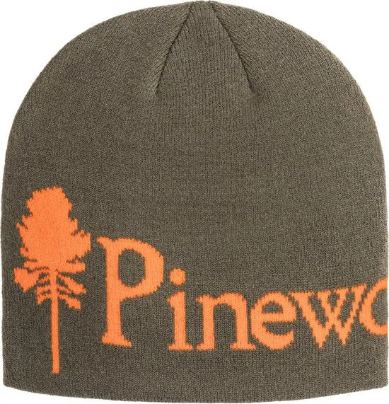 Pinewood Melange Muts - Groen/oranje